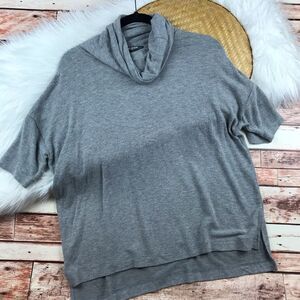 Scoop NYC gray cowl neck pullover
